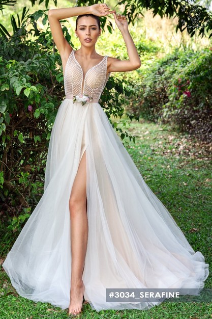 Gabbiano. Свадебное платье Серафин. Коллекция CRYSTAL WORLD 