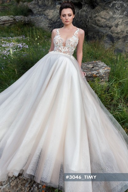 Gabbiano. Свадебное платье Тими. Коллекция CRYSTAL WORLD 