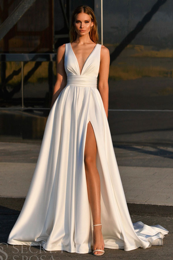 свадебное платье в стиле минимализм